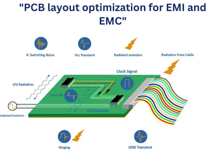 用于EMI和降噪的PCB形状比较