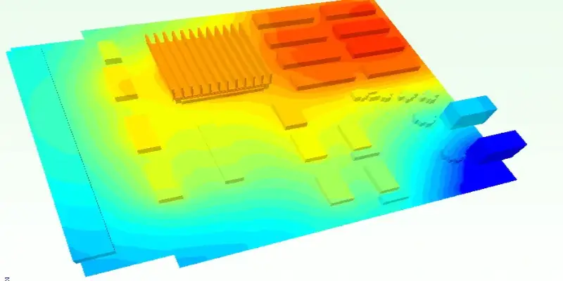 LED照明双面PCB设计的热仿真