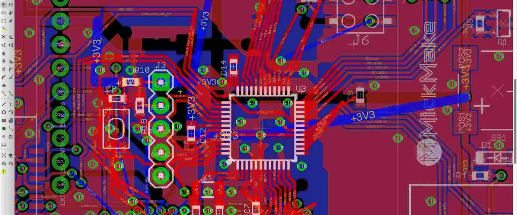 用于FR-4板的Eagle PCB设计软件界面